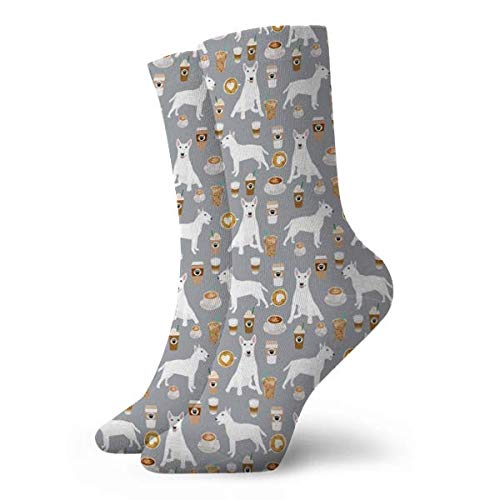 leyhjai Bull Terrier Coffee Dog Lindos cafés y perros Diseño White Bull Terriers Grey Classic Leisure Calcetines cortos deportivos, divertidos Calcetines 30cm / 11.8 pulgadas leyhjai Bull Terrier Coffee Dog Lindos cafés y perros Diseño White Bull Terriers Grey Classic Leisure Calcetines cortos deportivos, divertidos Calcetines 30cm / 11.8 pulgadas