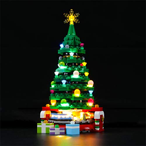 LIGHTAILING Conjunto de Luces (Árbol de Navidad) Modelo de Construcción de Bloques - Kit de luz LED Compatible con Lego 40338 (NO Incluido en el Modelo)