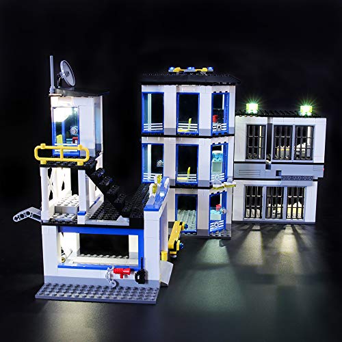 LIGHTAILING Conjunto de Luces (City Comisaría de Policía) Modelo de Construcción de Bloques - Kit de luz LED Compatible con Lego 60141 (NO Incluido en el Modelo)