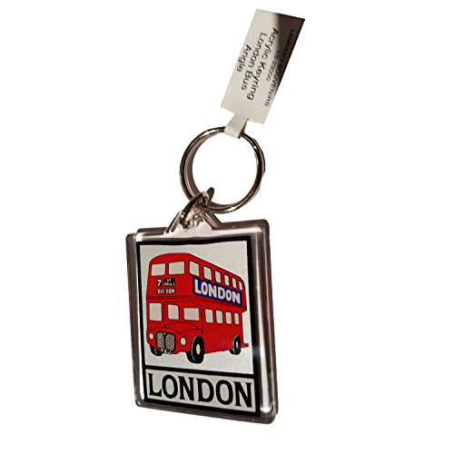 Llavero de acrílico de doble piso con diseño de autobús Routemaster de Londres, souvenir/Speicher/Memoria! Divertido, ligero y portátil Londres, Inglaterra, Reino Unido, coleccionable, un recuerdo inolvidable de Londres, Porte-Clés/Schlüsselanhänger/Porta