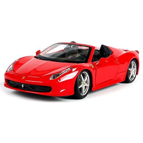 LMEI-Cars Ferrari 458 Spider Maqueta Coche - 1: 24 Autos Deportivos CláSicos Rojos, Modelo De FundicióN A PresióN De SimulacióN EstáTica, Cuerpo De Metal, Modelo Terminado, Regalos, Coleccionables LMEI-Cars Ferrari 458 Spider Maqueta Coche - 1: 24 Autos Deportivos CláSicos Rojos, Modelo De FundicióN A PresióN De SimulacióN EstáTica, Cuerpo De Metal, Modelo Terminado, Regalos, Coleccionables