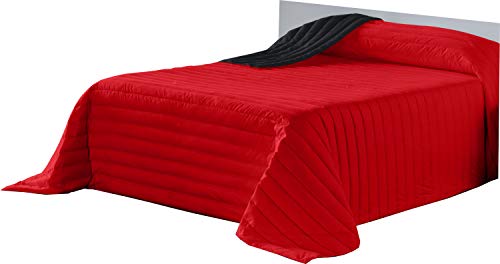 Lucena Cantos - Colcha Todo Uso Bicolor, Fibra 120 gr, (Rojo/Negro, 235 x 270) Lucena Cantos - Colcha Todo Uso Bicolor, Fibra 120 gr, (Rojo/Negro, 235 x 270)