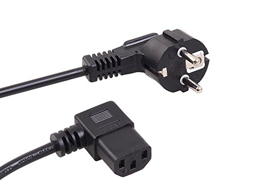 Maclean MCTV - Cable de alimentación CPU Disponible en Tres tamaños: 1,5m, 3m, 5m Conector acodado CEE7/7 Schuko/C13 (5m) Maclean MCTV - Cable de alimentación CPU Disponible en Tres tamaños: 1,5m, 3m, 5m Conector acodado CEE7/7 Schuko/C13 (5m)