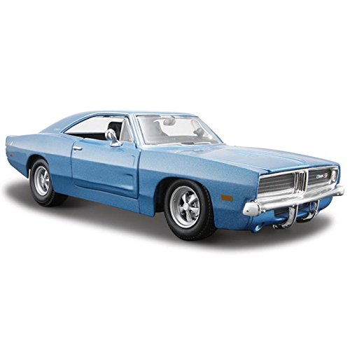Maisto 1969 Dodge Charger R/T Hemi Blue 1/25 Diecast Model Car by