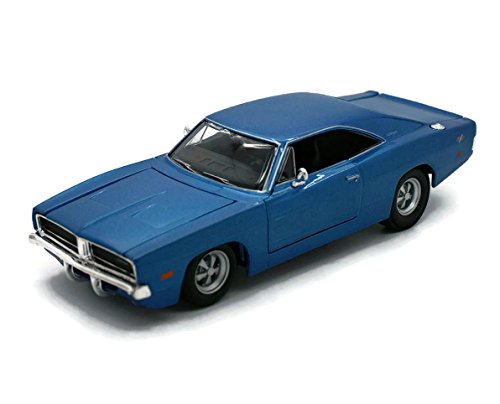 Maisto MI31256BL Dodge Charger R/T 1969 Metallic Blue 1:25 MODELLINO Die Cast Compatible con