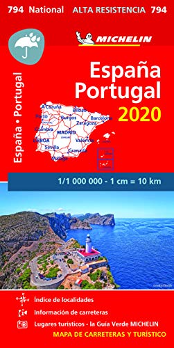 Mapa National España - Portugal 2020 "Alta Resistencia" (Mapas National Michelin)