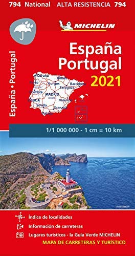 Mapa National España - Portugal 2021 "Alta Resistencia": Maps (Mapas National Michelin)