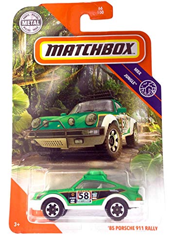 Matchbox 2020 MBX Jungle 66/100 - '85 Porsche 911 Rally (Verde)