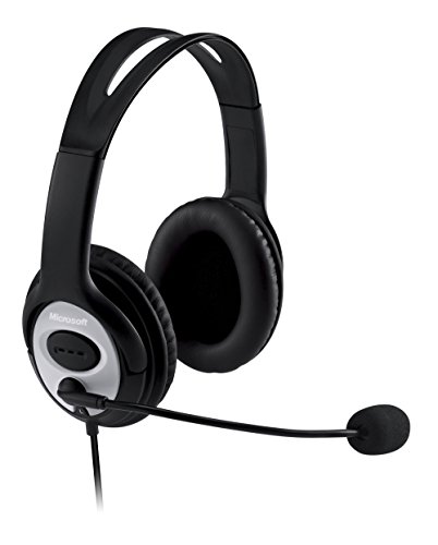 Microsoft LX-3000 Life Chat - Auriculares de Diadema Cerrados USB (con micrófono), Negro