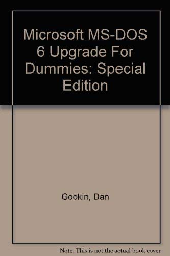 Microsoft MS-DOS 6 Upgrade For Dummies: Special Edition