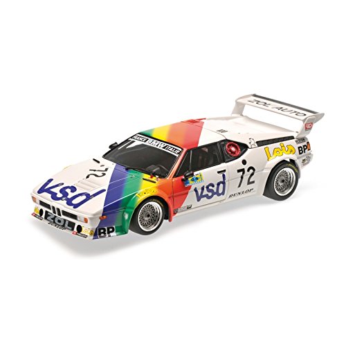 Minichamps 180812972 - Escala 1:18 "1981 BMW M1 France Zol Auto 24h Le Mans Modelo Coche