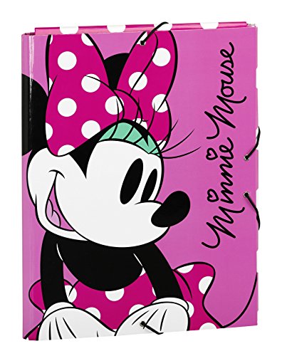 Minnie Mouse - Carpeta Folio, con Solapas y Gomas (SAFTA 511513068)