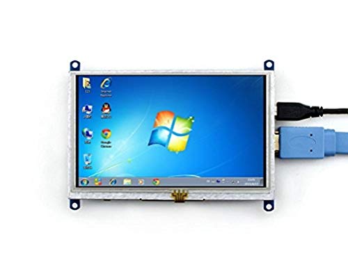 Monitor de pantalla táctil de 3,5 pulgadas LCD 320 x 480 TFT pantalla interfaz SPI para RPI3 / 2 B / B + / A 5+inches B with case