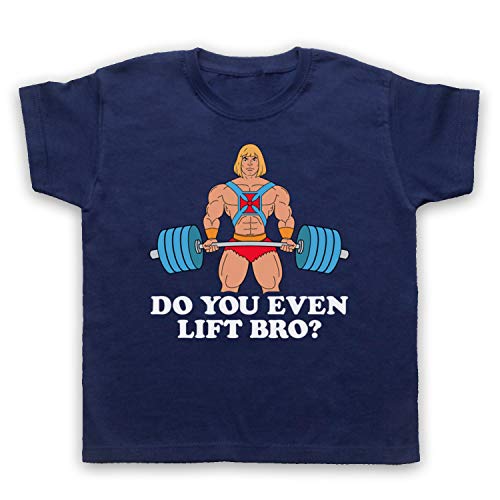 My Icon Art & Clothing He-Man Do You even Lift Bro? Gym Parody Bodybuilding - Camiseta para niños Azul azul marino pecho 81 cm/9- 11 años My Icon Art & Clothing He-Man Do You even Lift Bro? Gym Parody Bodybuilding - Camiseta para niños Azul azul marino pecho 81 cm/9- 11 años