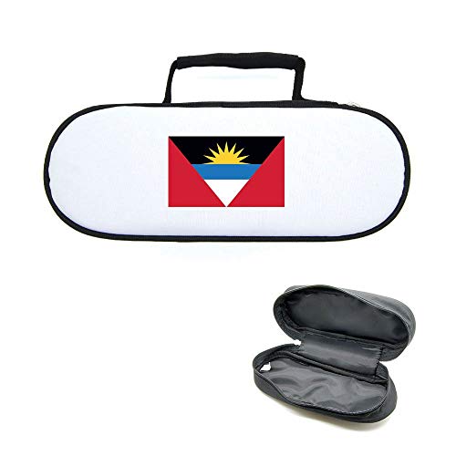 Mygoodprice Caja Funda para Bolas de Petanca Bandera Antigua Barbuda