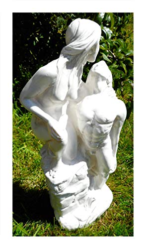 N / A Classico Jardín Figura Romeo y Julia 43 x 17 cm irrompible. Decoración de PVC 9036.