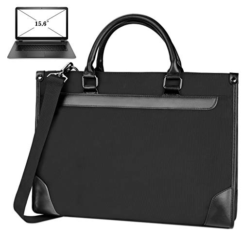 NEWHEY Maletin Portatil 15.6 Pulgadas Maletin Ordenador Portatil Impermeable Funda para Tableta Funda Bandolera para Negocios/Universidad/Hombres/Mujeres Negro NEWHEY Maletin Portatil 15.6 Pulgadas Maletin Ordenador Portatil Impermeable Funda para Tableta Funda Bandolera para Negocios/Universidad/Hombres/Mujeres Negro