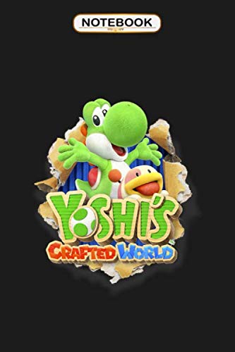 Notebook: Yoshi's Crafted World Poochy Burst Game Logo Graphic , Wide ruled 100 Pages Bank Lined Paperback Journal/ Composition Notebook