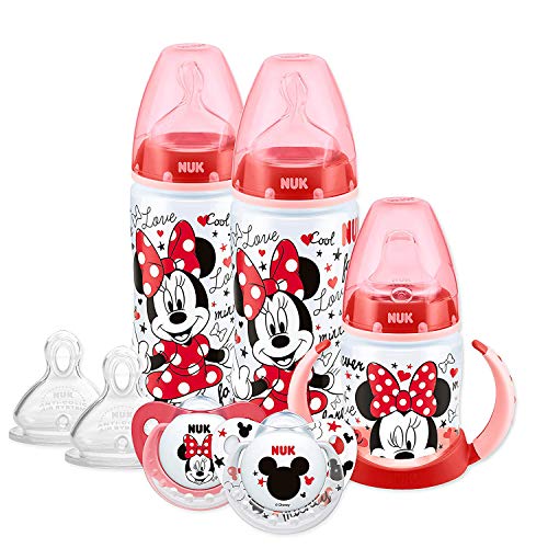 NUK 10759020 Minnie Mouse - Conjunto de botellas, tetinas y chupetes, surtido: modelos aleatorios