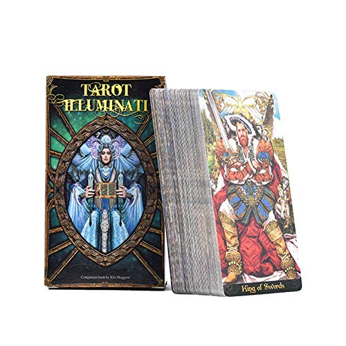Oddity 78 Tarot Illuminati Kit Tarot Card Juego de Cartas Juego de Mesa Juego de Fiesta para Adultos, Adolescentes y niños