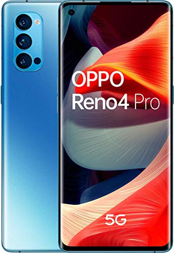 Oppo Reno 4 Pro 5G – Pantalla de 6.5" (180 Hz de pantalla, 12/256Gb, Snapdragon 765G 5G, 4000mAh con carga 65W, Android 10) Azul