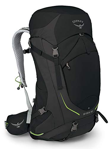 Osprey Stratos 50 Men's Ventilated Hiking Pack - Black (M/L)