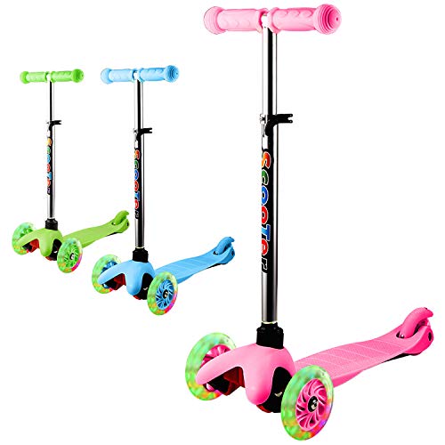 OUTCAMER Patinete Niño y Niña 2 a 10 Años Patinete 3 Ruedas LED Luces con Manillar Ajustable 59-69cm y Carga Máxima 50 kg Scooter para Niños Patinete Infantil Regalos de Pascua y Navidad OUTCAMER Patinete Niño y Niña 2 a 10 Años Patinete 3 Ruedas LED Luces con Manillar Ajustable 59-69cm y Carga Máxima 50 kg Scooter para Niños Patinete Infantil Regalos de Pascua y Navidad