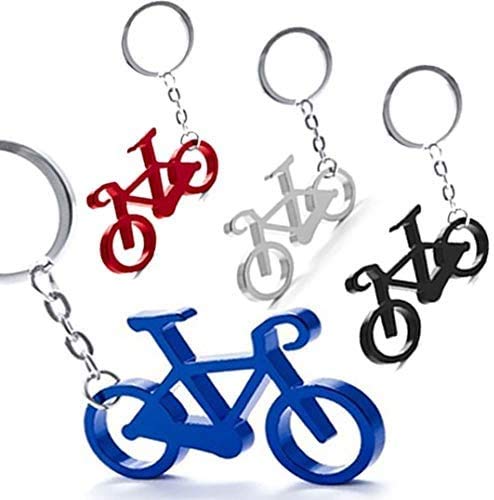 Pack de 50 Llaveros Aluminio Bicicleta - Llaveros Originales Colores Variados con Forma de Bicicleta - Llaveros para Ciclistas y Vueltas Ciclistas. Detalles Originales y Muy económicos para Ciclistas