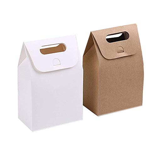 Papel Kraft Caja de Regalo,Bolsa de papel Kraft,Dulces Regalos Cajas,Para el presente del banquete de boda Embalaje Favor Favor Regalo Dulces,10 pcs blanco y 10 pcs marrón Papel Kraft Caja de Regalo,Bolsa de papel Kraft,Dulces Regalos Cajas,Para el presente del banquete de boda Embalaje Favor Favor Regalo Dulces,10 pcs blanco y 10 pcs marrón