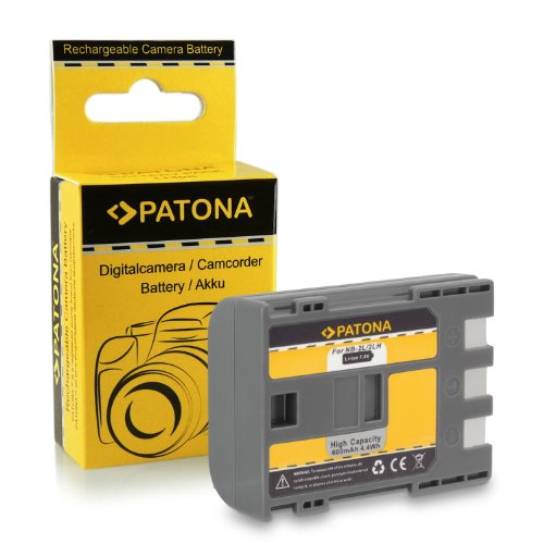PATONA Bateria NB-2LH 600mAh Compatible con Canon EOS Digital Rebel Xti de Calidad Probada y fiable