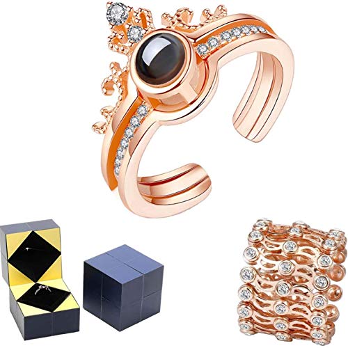 PHLPS 3 unids anillo creativo Caja de anillos creativos Día de San Valentín Regalo de joyería Un juego completo Pulsera de anillo creativo y rompecabezas Caja de joyería Mágica Cube giratorio Te amo A PHLPS 3 unids anillo creativo Caja de anillos creativos Día de San Valentín Regalo de joyería Un juego completo Pulsera de anillo creativo y rompecabezas Caja de joyería Mágica Cube giratorio Te amo A