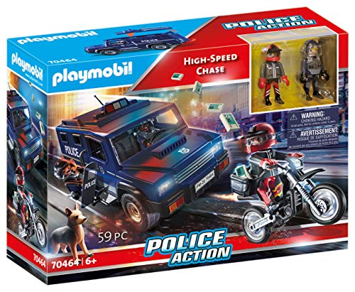 Playmobil 70464 Seguimiento de Alta Velocidad de acción de la policía (Exclusivo)