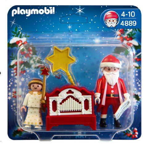 PLAYMOBIL - Pequeño ángel y Papá Noel con órgano (4889)