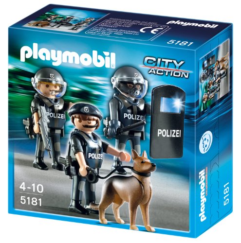 PLAYMOBIL Plamobil City Action - Unidad Especial de policía (5186)