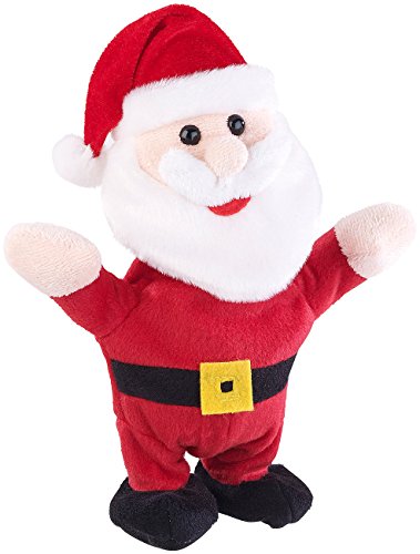 Playtastic Hablando Nicolás: Hablando de Santa Claus con micrófono, Habla y Camina, 22 cm (niños Navidad)
