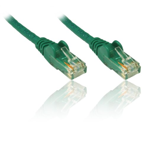Premium Cord Cable de Red Ethernet, LAN & Patch Cable Cat6, UTP, rápido Flexible y Resistente, Cable RJ45 1Gbit/S, AWG 26/7, Cable de Cobre 100% Cobre, Verde, 0,25 m