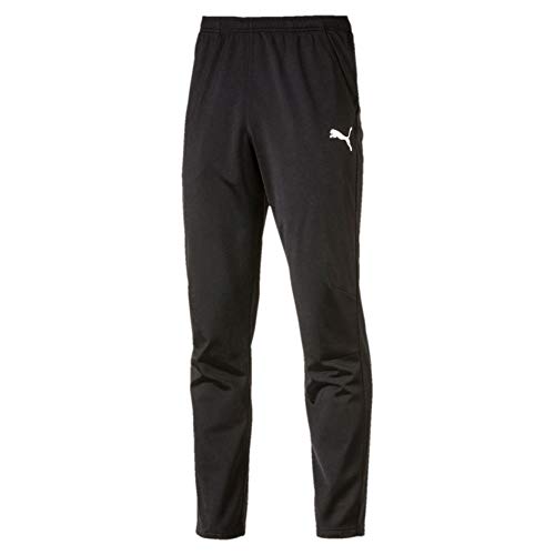 PUMA Liga Training Pant Core Pantalones, Hombre, Negro Negro Blanco, L PUMA Liga Training Pant Core Pantalones, Hombre, Negro Negro Blanco, L