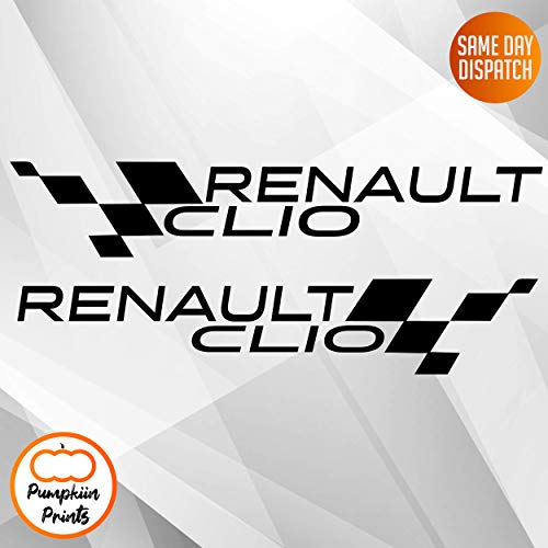 Pumpkiin Prints 2 pegatinas de vinilo para Renault CLIO Sport Pumpkiin Prints 2 pegatinas de vinilo para Renault CLIO Sport