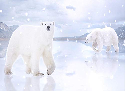 Puzzles for Adults 1000 Pieces Winter Animal White Jigsaw Puzzles Toys Game Gift Entertainment DIY Toys for Creative Gift Home Decor-30 x 20 inch