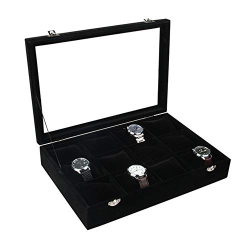 Reloj Monitor Caja Sencillo Y Elegante/Negro / 37.5x24x7cm
