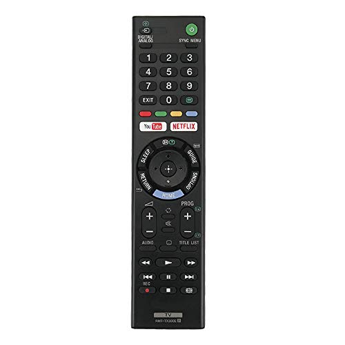 Repuesto Mando RMT-TX300E para Sony bravia TV, Control Remoto para Sony TV con Botones Netflix y You Tube