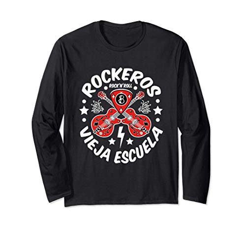 Rockabilly Hombre Mujer Ropa Rock and Roll Vinilo Rockera Manga Larga