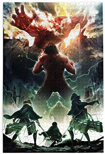 Rompecabezas Puzzles Wooden Rompecabezas Puzzles 1000 Pieces Attack On Titan Puzzles for Teen Adult Grown Up Puzzles Stress Relief Game