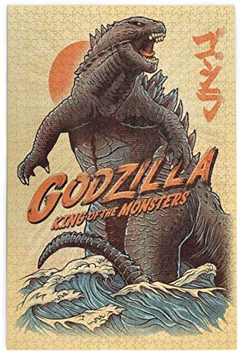 Rompecabezas Puzzles Wooden Rompecabezas Puzzles 1000 Pieces Godzilla Puzzles for Teen Adult Grown Up Puzzles Stress Relief Game
