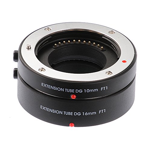 Ruili tubos de extensión macro metal AF 10 mm 16 mm juego de DG para Olympus Panasonic Micro 4/3 system Camera