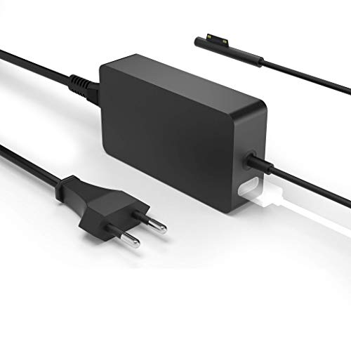 Rytaki Cargador Surface Pro,15V 2.58A 44W Cargador para Surface Pro 3/Pro 4/Pro 5/Pro 6//Pro 7,Surface Laptop/Surface Book/Surface Go Modelo 1796 con Puerto del USB y Cable Extensión Alimentación