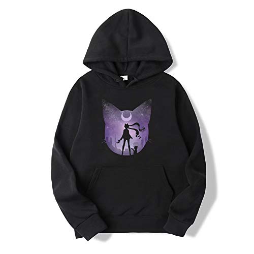 Sailor Moon Anime Sudadera con Capucha Unisex Cosplay Sudaderas con Estampado 3D Jumpers con Bolsillos Sudadera con Capucha de Manga Larga Sailor Moon Cosplay Sudadera con Capucha Sudadera