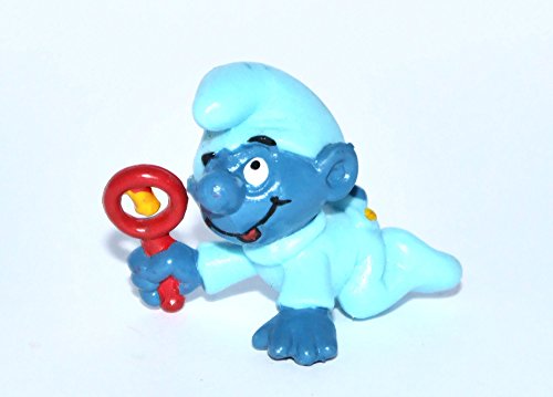 Schleich 20203 Die Pitufos - Peluche de bebé, color azul