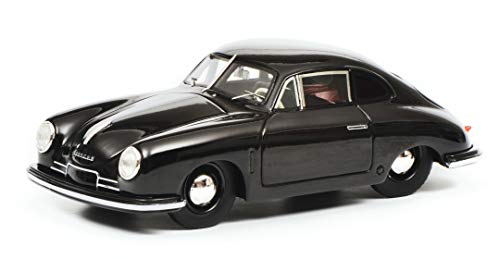Schuco- Porsche 356 Gmünd, schw. 1:43 450879900-Maqueta, Modelo de Coche, Color Negro (450879900)