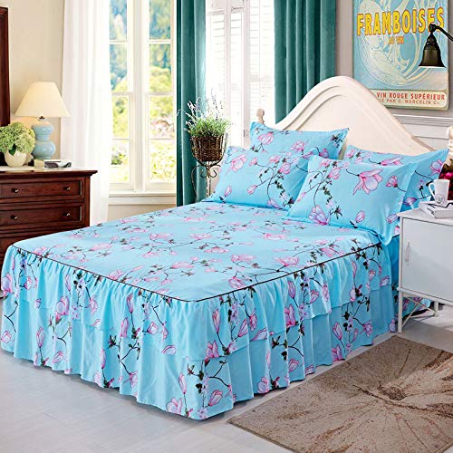 Se Utiliza para la Funda de Cama Aloe Pieza única Cama Doble Falda Cubierta de Cama Princesa Coreana Cubierta de Cama Cubierta de Cama 200 cm * 220 cm